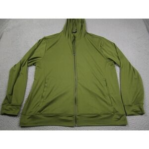 Stoic Jacket‎ Mens Large Green Full Zip Pockets Hooded Activewear